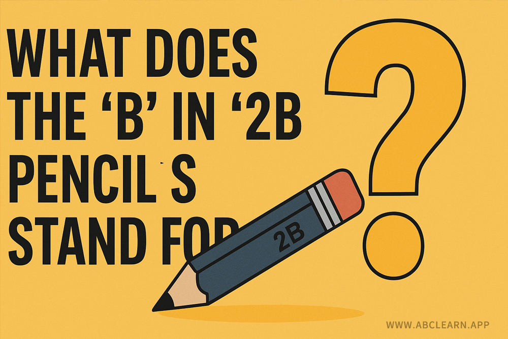“2B铅笔”的 B 到底代表什么？你一定认识这个词，却未必猜得到！