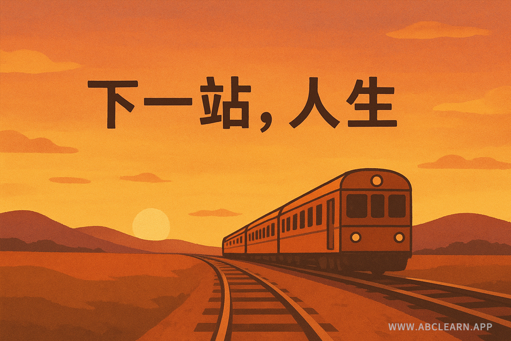 人生就是一列火车，而每一站都值得停靠。